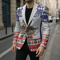 Costa Rica Christmas Blazer Merry Slothmas - Wonder Print Shop