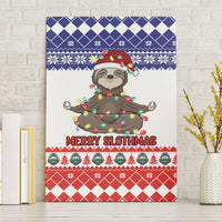 Costa Rica Christmas Canvas Wall Art Merry Slothmas - Wonder Print Shop