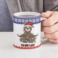 Costa Rica Christmas Ceramic Mug Merry Slothmas - Wonder Print Shop