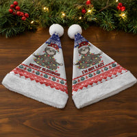 Costa Rica Christmas Santa Hat Merry Slothmas - Wonder Print Shop