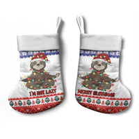 Costa Rica Christmas Stocking Merry Slothmas - Wonder Print Shop