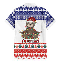Costa Rica Christmas Family Matching Mermaid Dress and Hawaiian Shirt Merry Slothmas - Wonder Print Shop
