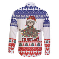 Costa Rica Christmas Family Matching Mermaid Dress and Hawaiian Shirt Merry Slothmas - Wonder Print Shop