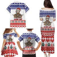 Costa Rica Christmas Family Matching Puletasi and Hawaiian Shirt Merry Slothmas - Wonder Print Shop