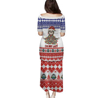 Costa Rica Christmas Family Matching Puletasi and Hawaiian Shirt Merry Slothmas - Wonder Print Shop