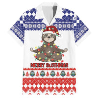 Costa Rica Christmas Hawaiian Shirt Merry Slothmas - Wonder Print Shop