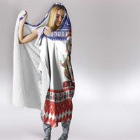 Costa Rica Christmas Hooded Blanket Merry Slothmas - Wonder Print Shop