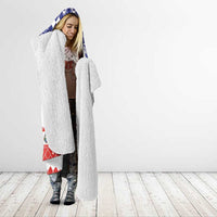 Costa Rica Christmas Hooded Blanket Merry Slothmas - Wonder Print Shop