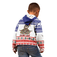 Costa Rica Christmas Kid Hoodie Merry Slothmas - Wonder Print Shop