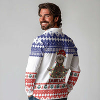 Costa Rica Christmas Long Sleeve Polo Shirt Merry Slothmas - Wonder Print Shop