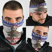 Costa Rica Christmas Neck Gaiter Merry Slothmas - Wonder Print Shop