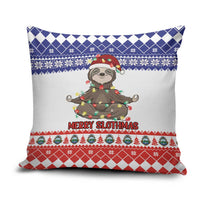Costa Rica Christmas Pillow Cover Merry Slothmas - Wonder Print Shop