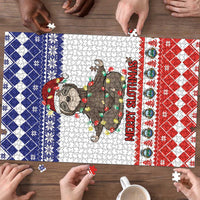 Costa Rica Christmas Puzzle Merry Slothmas - Wonder Print Shop