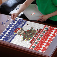 Costa Rica Christmas Puzzle Merry Slothmas - Wonder Print Shop