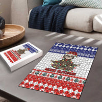 Costa Rica Christmas Puzzle Merry Slothmas - Wonder Print Shop