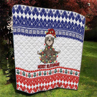 Costa Rica Christmas Quilt Merry Slothmas - Wonder Print Shop