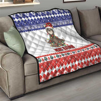 Costa Rica Christmas Quilt Merry Slothmas - Wonder Print Shop