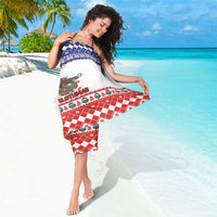 Costa Rica Christmas Sarong Merry Slothmas - Wonder Print Shop