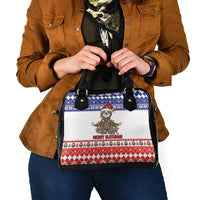 Costa Rica Christmas Shoulder Handbag Merry Slothmas - Wonder Print Shop