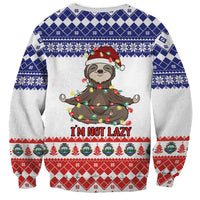 Costa Rica Christmas Sweatshirt Merry Slothmas - Wonder Print Shop