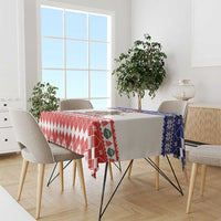 Costa Rica Christmas Tablecloth Merry Slothmas - Wonder Print Shop