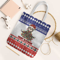 Costa Rica Christmas Tote Bag Merry Slothmas - Wonder Print Shop