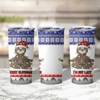 Costa Rica Christmas Tumbler Cup Merry Slothmas - Wonder Print Shop