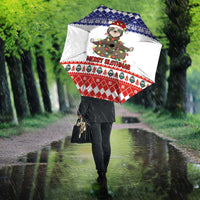 Costa Rica Christmas Umbrella Merry Slothmas - Wonder Print Shop