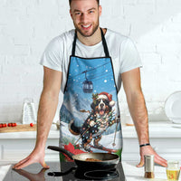 Switzerland Christmas Apron Merry Swissmas Bernese Mountain Dog - Wonder Print Shop