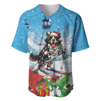 Switzerland Christmas Baseball Jersey Merry Swissmas Bernese Mountain Dog - Wonder Print Shop
