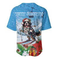 Switzerland Christmas Baseball Jersey Merry Swissmas Bernese Mountain Dog - Wonder Print Shop