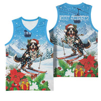 Switzerland Christmas Basketball Jersey Merry Swissmas Bernese Mountain Dog - Wonder Print Shop