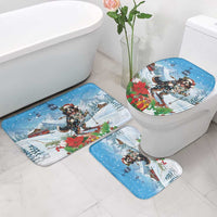 Switzerland Christmas Bathroom Set Merry Swissmas Bernese Mountain Dog - Wonder Print Shop