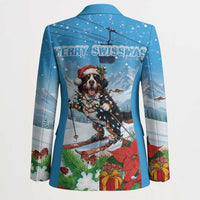 Switzerland Christmas Blazer Merry Swissmas Bernese Mountain Dog - Wonder Print Shop