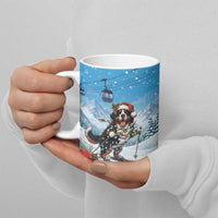 Switzerland Christmas Ceramic Mug Merry Swissmas Bernese Mountain Dog - Wonder Print Shop