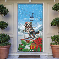 Switzerland Christmas Door Cover Merry Swissmas Bernese Mountain Dog - Wonder Print Shop