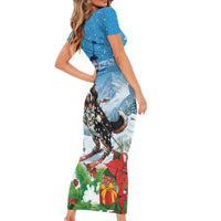 Switzerland Christmas Family Matching Short Sleeve Bodycon Dress and Hawaiian Shirt Merry Swissmas Bernese Mountain Dog - Wonder Print Shop