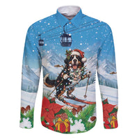Switzerland Christmas Family Matching Summer Maxi Dress and Hawaiian Shirt Merry Swissmas Bernese Mountain Dog - Wonder Print Shop