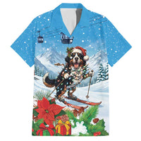 Switzerland Christmas Family Matching Tank Maxi Dress and Hawaiian Shirt Merry Swissmas Bernese Mountain Dog - Wonder Print Shop
