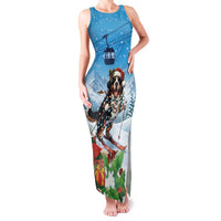 Switzerland Christmas Family Matching Tank Maxi Dress and Hawaiian Shirt Merry Swissmas Bernese Mountain Dog - Wonder Print Shop