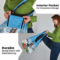 Switzerland Christmas Grocery Bag Merry Swissmas Bernese Mountain Dog - Wonder Print Shop