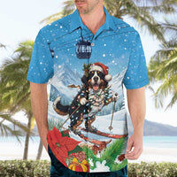 Switzerland Christmas Hawaiian Shirt Merry Swissmas Bernese Mountain Dog - Wonder Print Shop