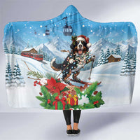 Switzerland Christmas Hooded Blanket Merry Swissmas Bernese Mountain Dog - Wonder Print Shop