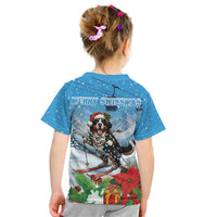 Switzerland Christmas Kid T Shirt Merry Swissmas Bernese Mountain Dog - Wonder Print Shop