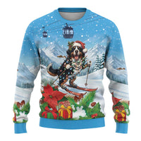 Switzerland Christmas Ugly Christmas Sweater Merry Swissmas Bernese Mountain Dog - Wonder Print Shop