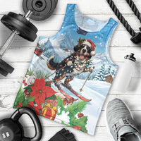 Switzerland Christmas Men Tank Top Merry Swissmas Bernese Mountain Dog - Wonder Print Shop