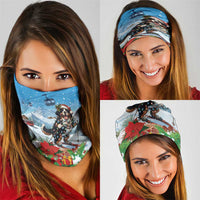 Switzerland Christmas Neck Gaiter Merry Swissmas Bernese Mountain Dog - Wonder Print Shop