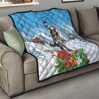 Switzerland Christmas Quilt Merry Swissmas Bernese Mountain Dog - Wonder Print Shop