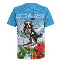 Switzerland Christmas Rugby Jersey Merry Swissmas Bernese Mountain Dog - Wonder Print Shop