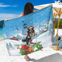 Switzerland Christmas Sarong Merry Swissmas Bernese Mountain Dog - Wonder Print Shop